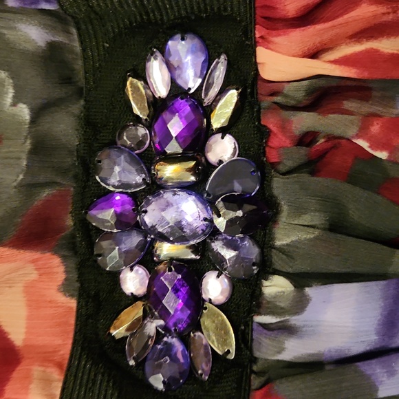 The Children's Place Floral Dress Size 6X/7 Pink/Purple - Picture 3 of 7